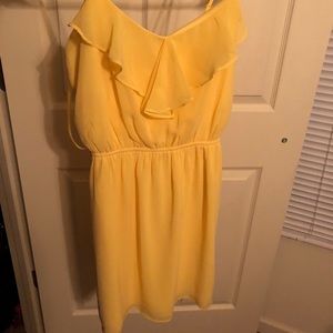 Yellow strappy dress